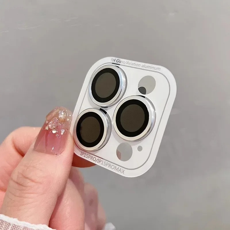 Protector de lente de teléfono móvil para IPhone, anillo de lente con estampado 14CD 13, Protector de cámara trasera 15plus 12 mini 15 Promax, 2-3 uds. - imagen 5