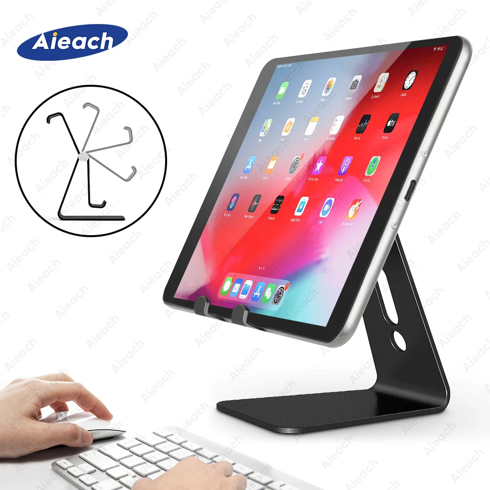 Soporte Universal de escritorio para tableta y teléfono, soporte para tableta con rotación de Metal para iPad 7,9, 9,7, 10,5 y 11 pulgadas, para Samsung, Xiaomi, Huawei