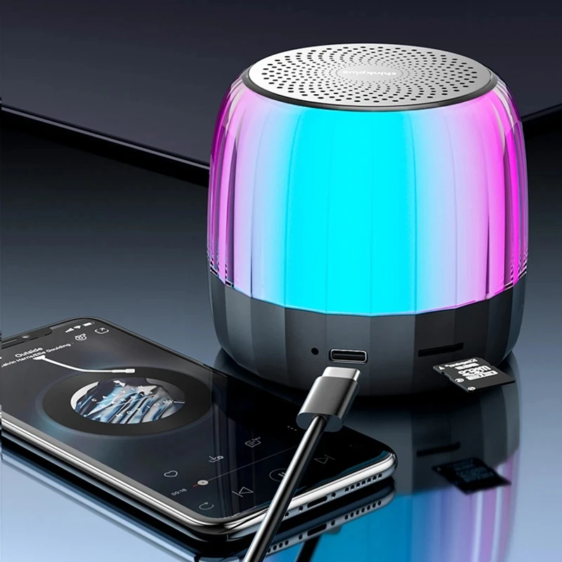 Lenovo K3PLUS inalámbrico Bluetooth pequeño altavoz atmósfera sentido LED luces coloridas alta belleza portátil al aire libre