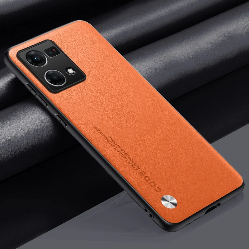 Funda de teléfono de cuero PU para OPPO Reno 7 4G Reno7, funda protectora de silicona mate a prueba de golpes para OPPO F21 Pro 4G Coque