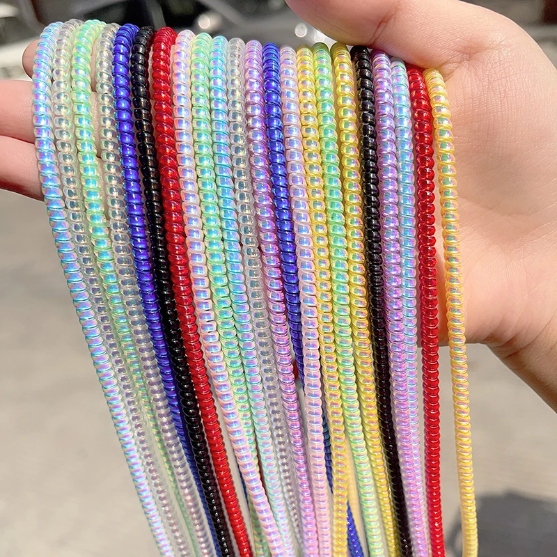 Cubierta protectora de Cable de datos para carga USB, organizador de Cable, enrollador Protector de Cable de 1,4 m