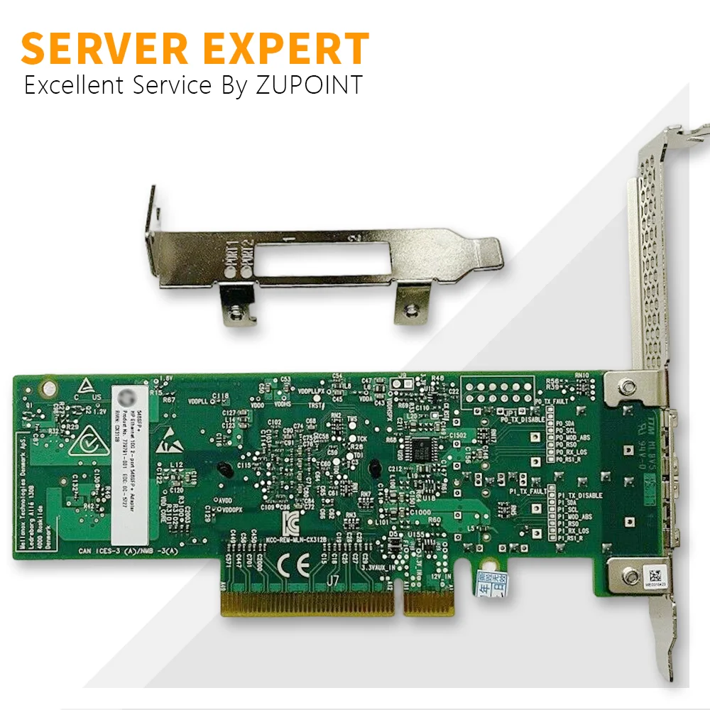 Una placa de circuito verde con un logotipo de expertos en servidor en la parte superior