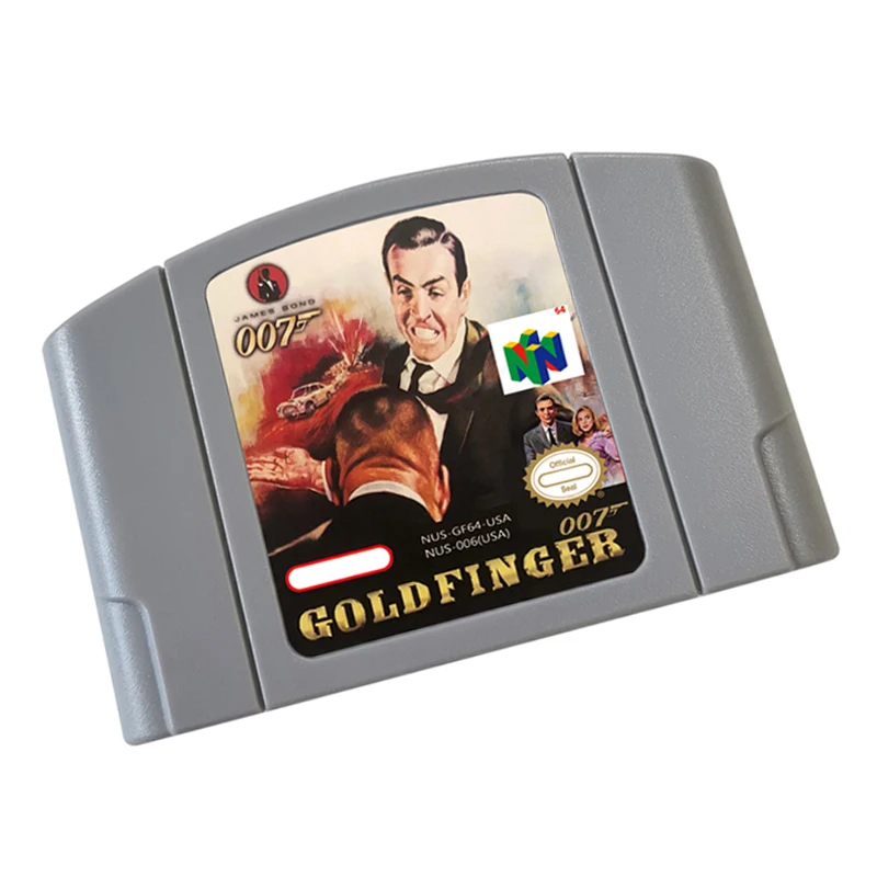 Cartucho de juego para cartucho de juego Goldfinger_N64 Compatible con recuerdos de la infancia Fond