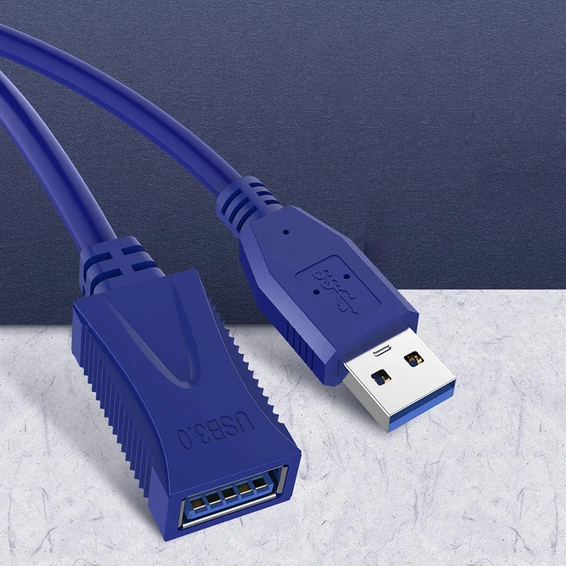 Cable de extensión USB 3,0 2,0 para ordenador portátil, impresora Xbox One, SSD, Smart TV, USB-A, macho a hembra, línea de datos de velocidad rápida - imagen 3