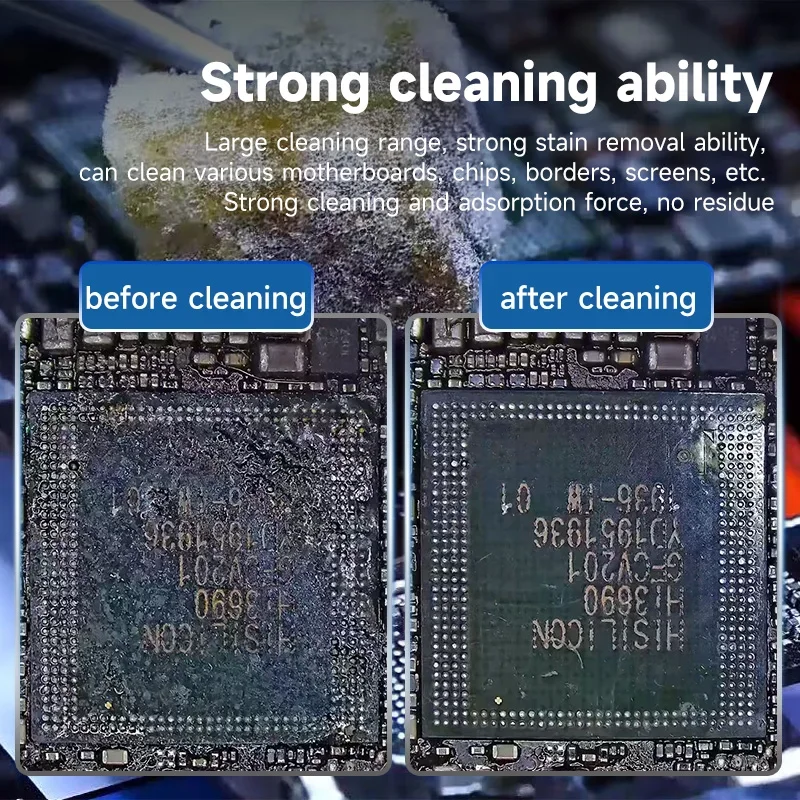 XZZ XINZHIZAO 500 Uds Nano esponja de limpieza sin residuos pantalla de teléfono PCB placa base cámara de vidrio trasero flujo de soldadura limpieza de aceite - imagen 3