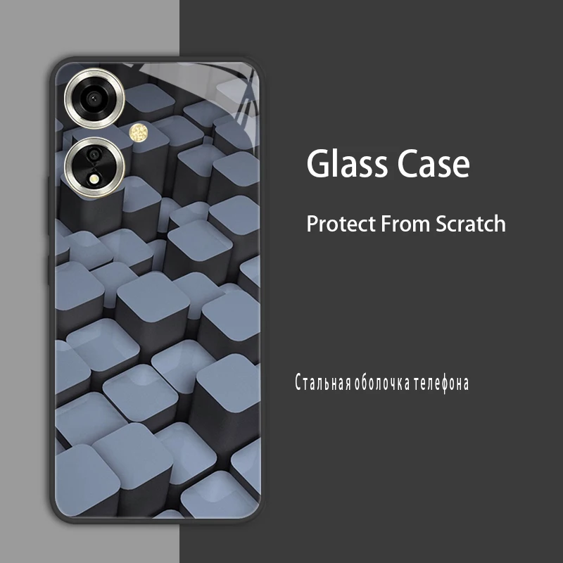 Funda protectora de vidrio templado para OPPO, carcasa dura para A79, 5G, A78, A58, A18, A38, 4G, A98, A78, 5G, A17, A15K, 4G - imagen 4