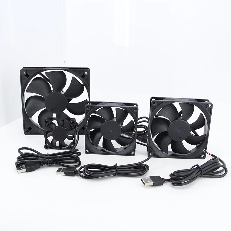 Ventilador de refrigeración sin escobillas de 5V, ventilador USB, Enfriador de caja de ordenador, radiador de CPU PBT impregnado por aceite, ventilador USB, dispositivos USB para PC - imagen 4