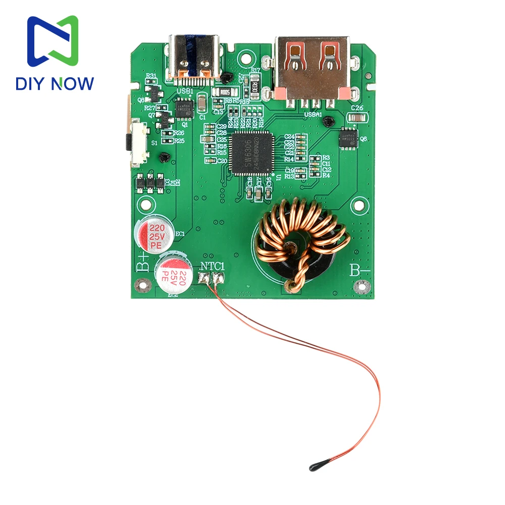 Módulo de carga rápida PD100W, placa de protección de batería 4S, pantalla TFT a Color, pantalla Digital, placa base de Banco de energía, módulo móvil DIY - imagen 3