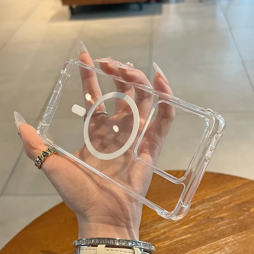 Para OPPO Find X9 Pro funda dura transparente a prueba de golpes magnética MagSafe funda protectora trasera para Find X9 X9Pro carcasa de teléfono - imagen 4