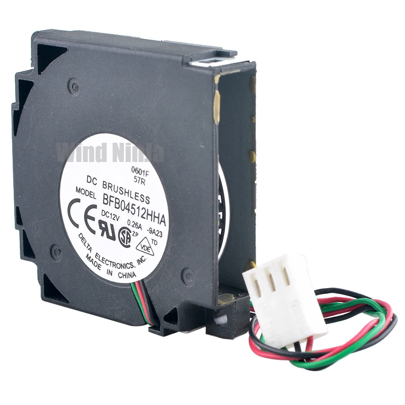 BFB04512HHA Ventilador de 45 mm 4,5 cm 45x45x10 mm DC12V 0.26A Ventilador de enfriamiento centrífugo de 3 pines para impresora - imagen 4