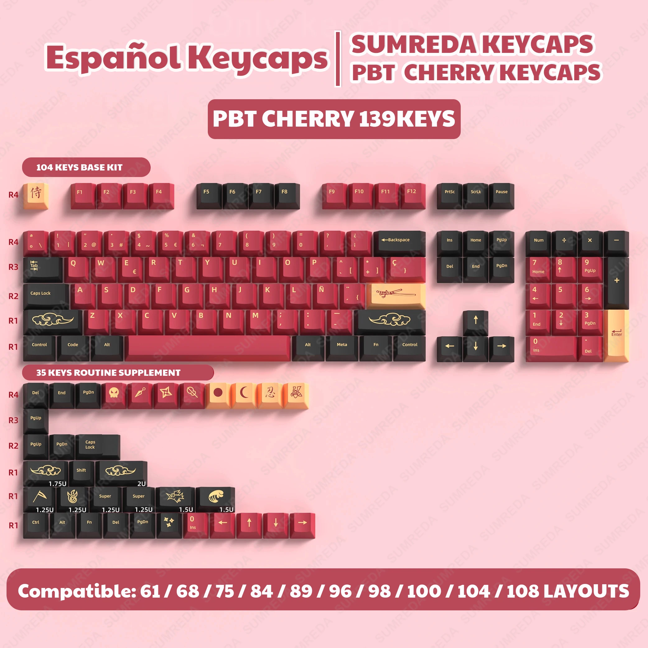 Red 139keys ES