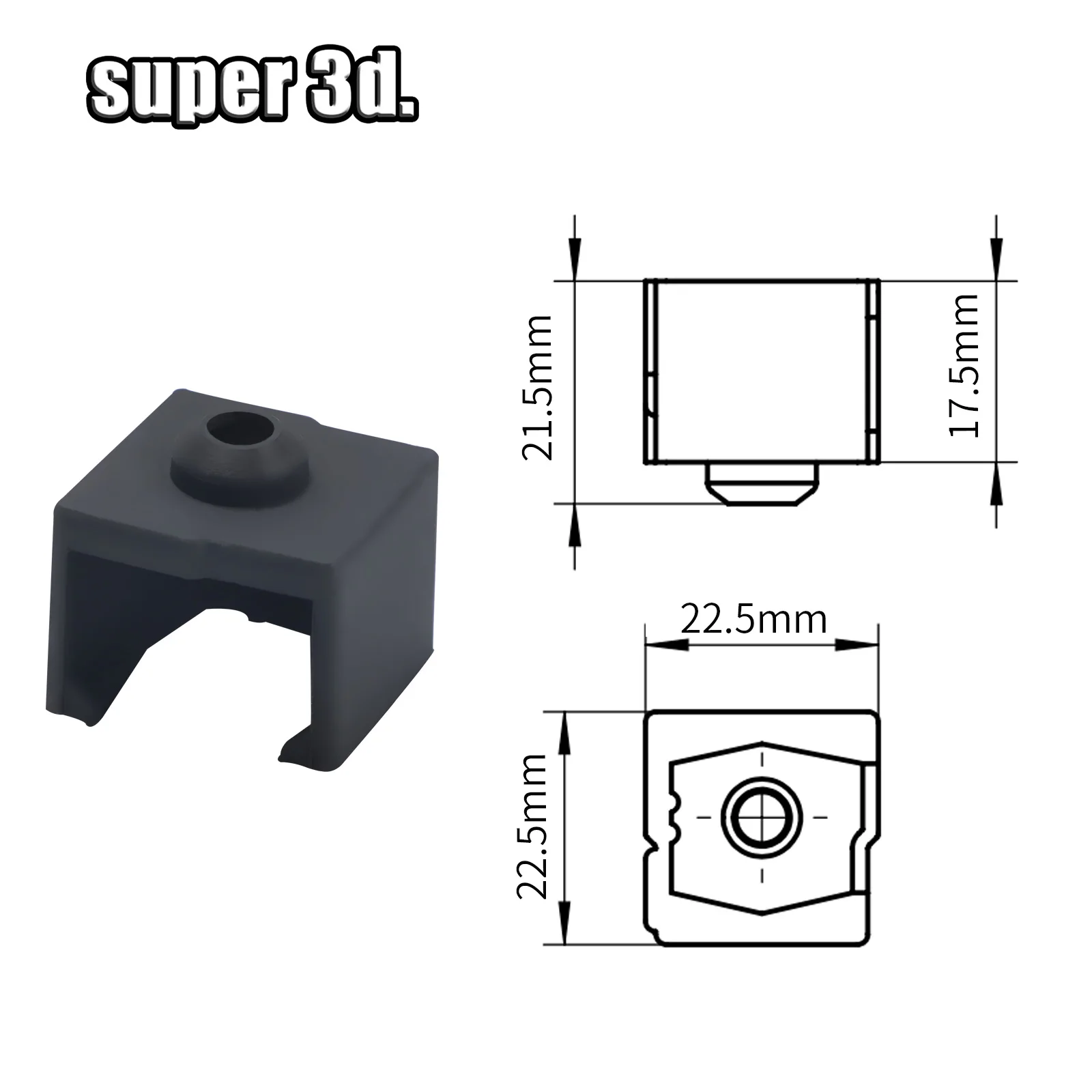 Creality Ender3 V3 SE-Juego de funda de silicona, bloque calefactable ajustado, piezas de impresora 3D resistentes a altas temperaturas - imagen 5