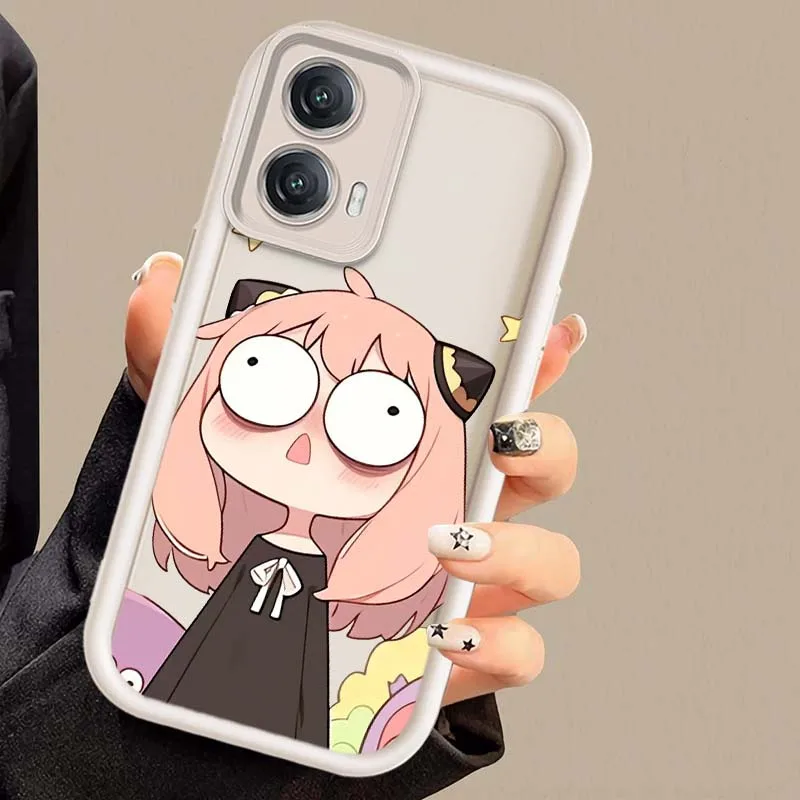 Chica de Anime Anya para Motorola Edge 50 60 G30 G20 G10 G05 G04s E30 E32 E14 Stylus Fusion Pro Eye escalera funda de teléfono - imagen 5