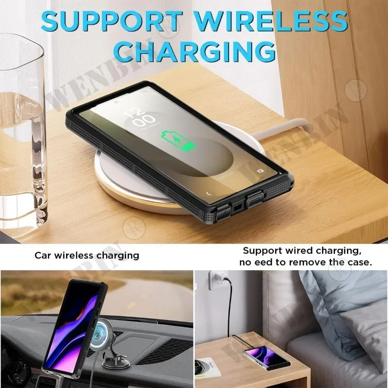 Funda para Samsung S25 S24 S23 Ultra Plus IP68 impermeable 360 Magsafe funda Capa Fundas - imagen 4