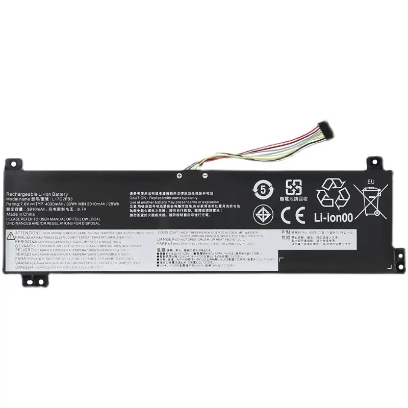 Reemplazo de batería para ordenador portátil, pila repuesto Lenovo V130-15IGM-81HL, V330-15IKB-81AX, 81HL0023GE, L17C2PB3, L17L2PB4, L17L2PB3, V530-14IKB - imagen 4