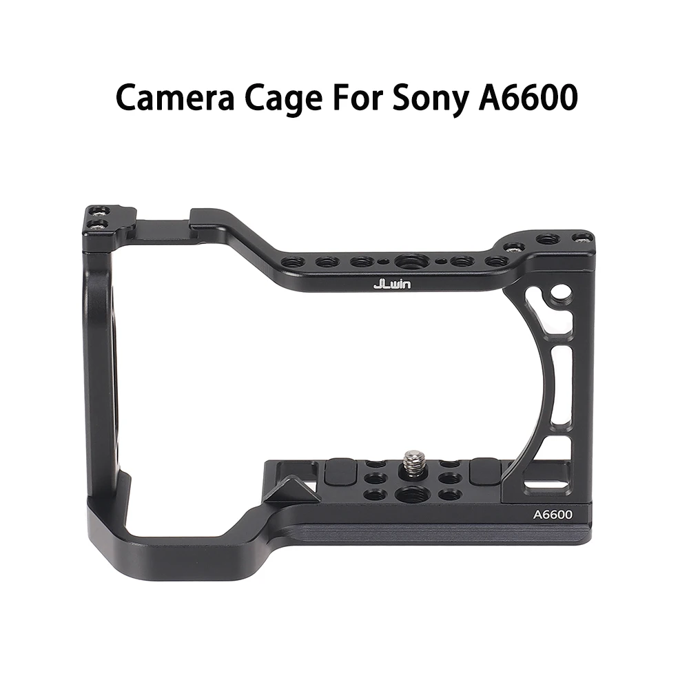 Jaula de cámara A6600 para Sony A6600 Dslr, jaula con zapata fría y agujeros de localización Arri, jaula de disparo para trípode, accesorios de fotografía