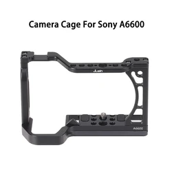 Jaula de cámara Sony A6600 con zapata fría y roscas Arri