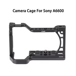 Jaula de cámara A6600 para Sony A6600 Dslr, jaula con zapata fría y agujeros de localización Arri, jaula de disparo para trípode, accesorios de fotografía
