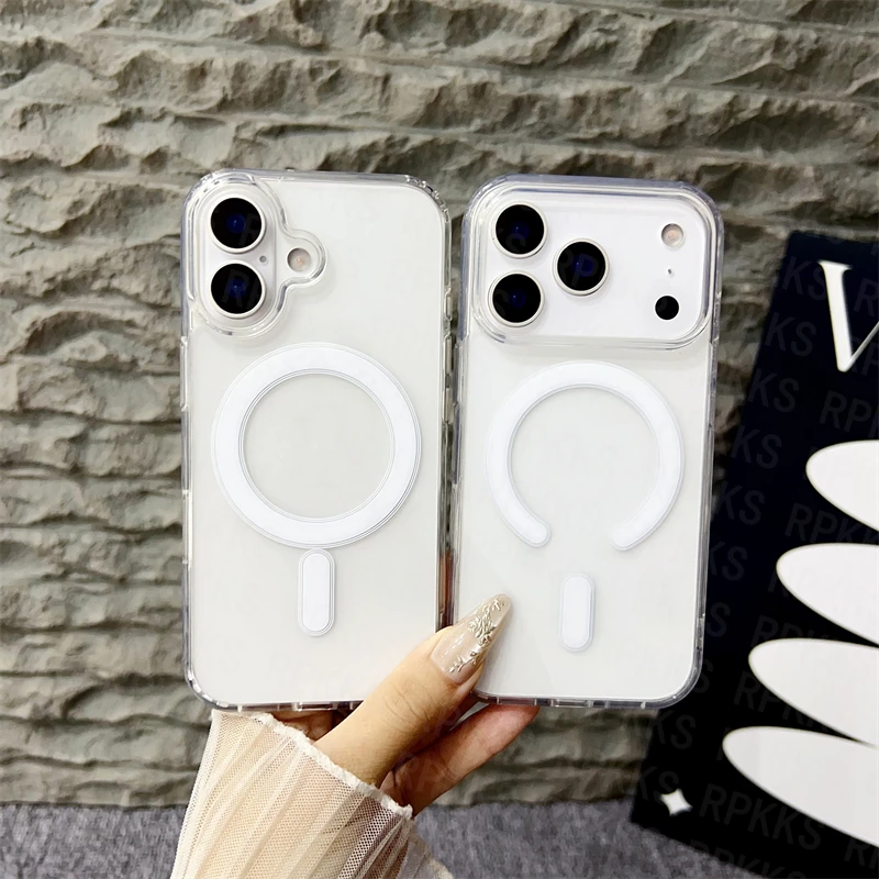 Funda Carga Inalámbrica Magnética iPhone Transparente Antigolpes - imagen 4
