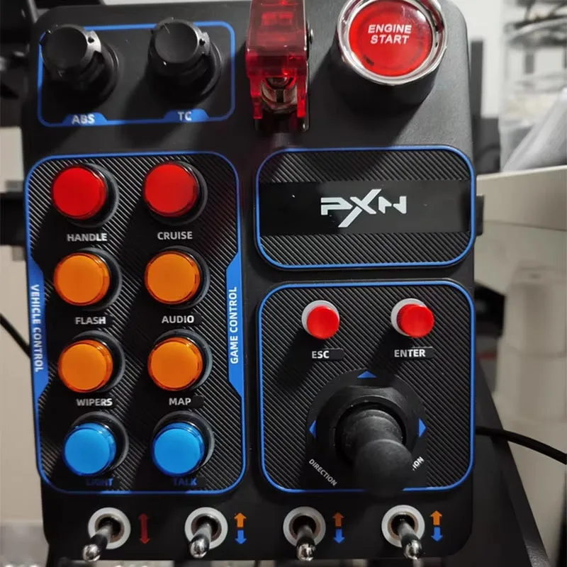 Simulador de carreras PXN CB1, caja de Control Central, caja de Control de llave multifuncional, RGB, simulador de camión EURO personalizado, juego de carreras ﻿ - imagen 2