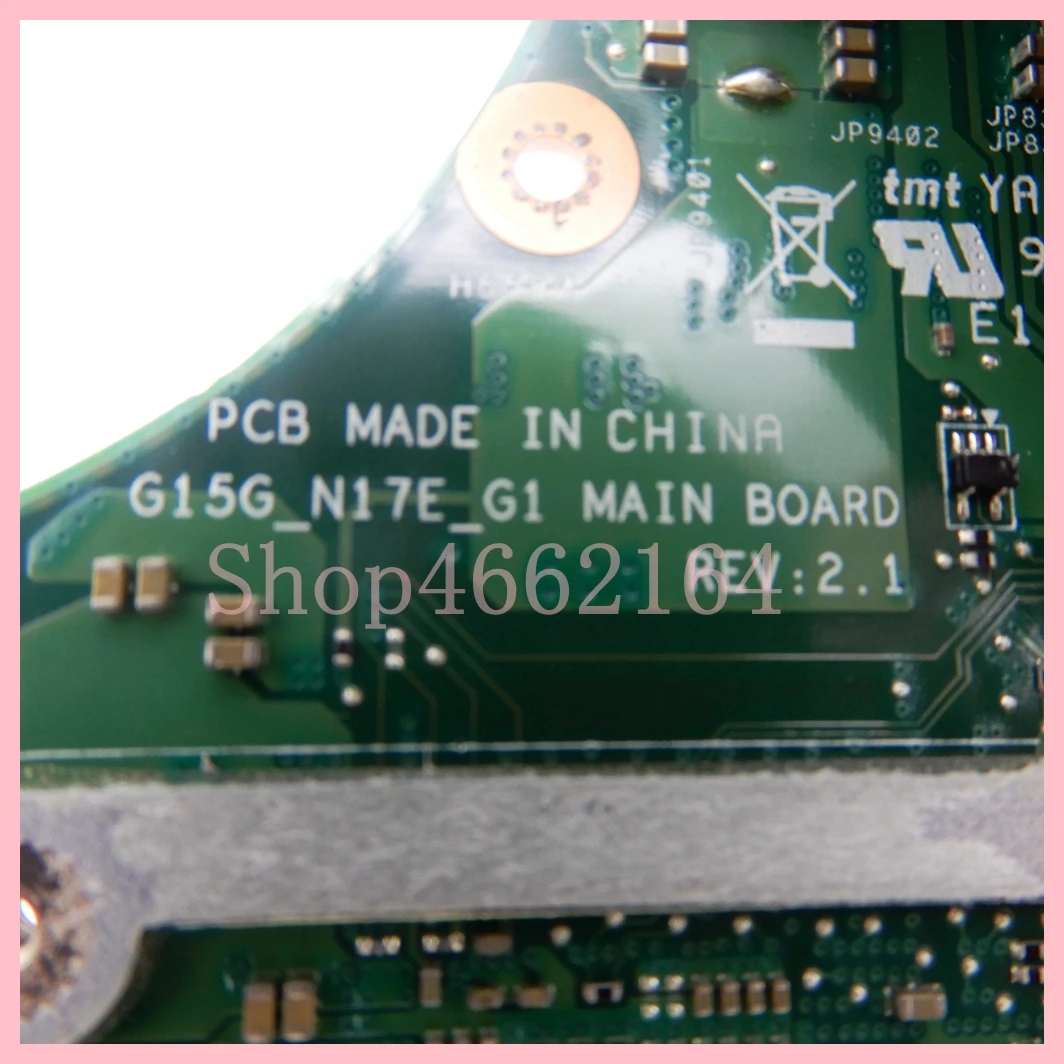 G15G_N17E_G1 con i7-7700HQ CPU GTX1060-V6G GPU placa base para ordenador portátil para mecánico F117S placa base para portátil 100% probado OK - imagen 2