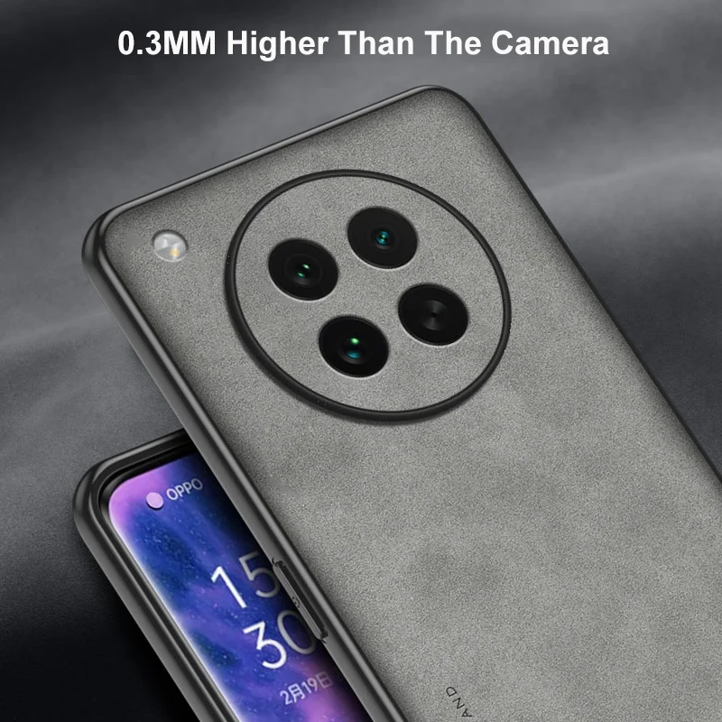 Para OPPO Find X8S funda de teléfono de cuero PU de lujo para OPPO FindX8S funda trasera de silicona mate a prueba de golpes protección completa Coque - imagen 5