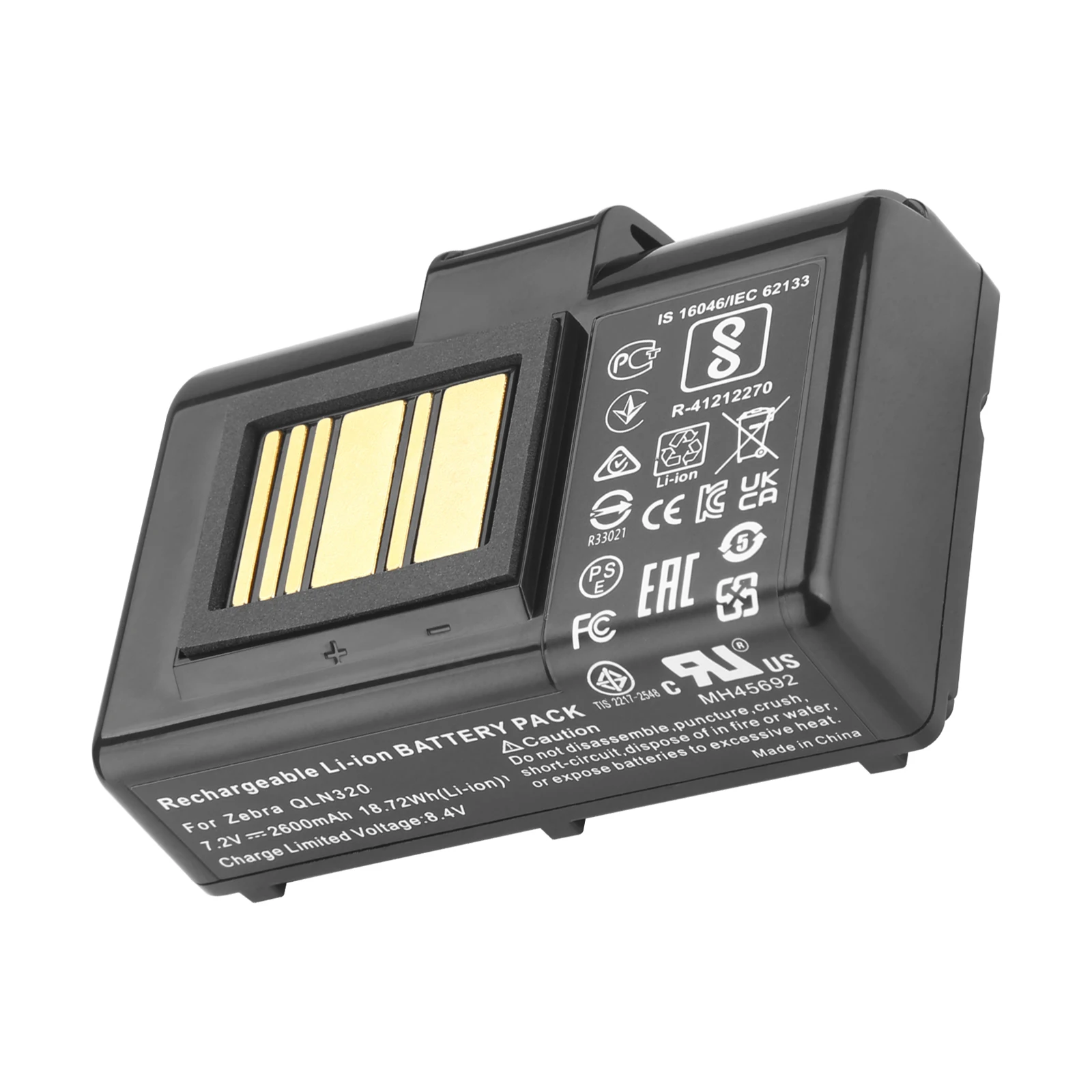 Batería de impresora portátil 7,2 V 2600mAh para Zebra QLN220/HC,QLN320,ZQ510,ZQ520,ZQ500,ZR628,ZR638,ZQ610,ZQ620,ZQ521 - imagen 4