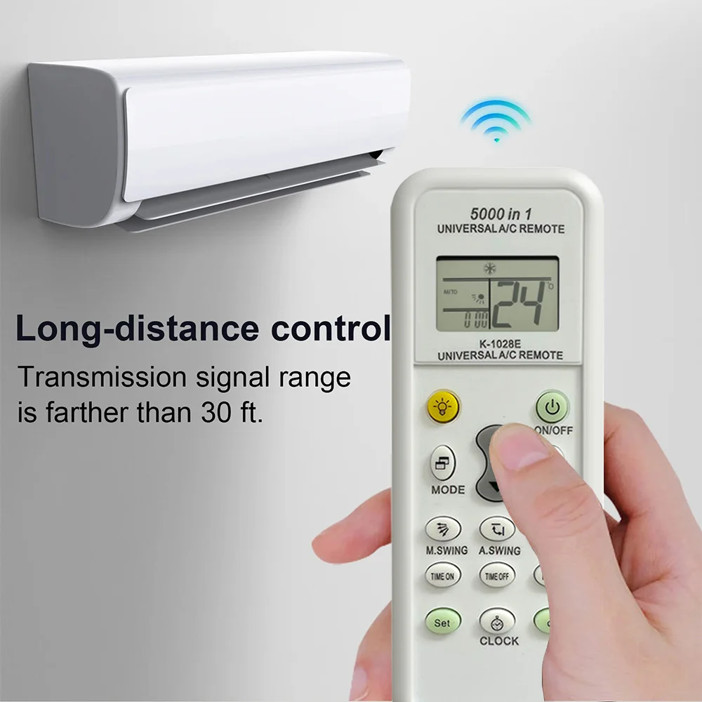 Control remoto de aire acondicionado Universal 5000 en 1 para LG Gree Midea Toshiba Haier Daikin Hitachi Sharp Panasonic Samsung Sanyo - imagen 2