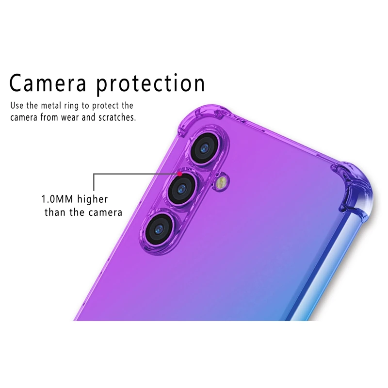Funda de TPU a prueba de golpes para Samsung Galaxy A17 A07 A06 A16 5G A26 A36 A56 A25 A15 A25 A35 A55 5G A54 funda protectora Fundas Coque - imagen 4