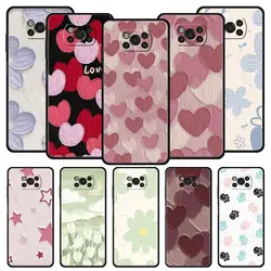 Funda Diseño Floral Amor para Xiaomi Poco X6 X5 Pro X4 F5 F4 GT M5 M4 5G
