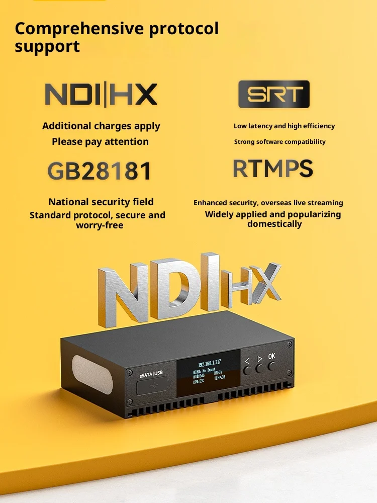 Codificador de captura VGA: Codificador de vídeo HD H.265 con soporte NDI para transmisión en vivo - imagen 3