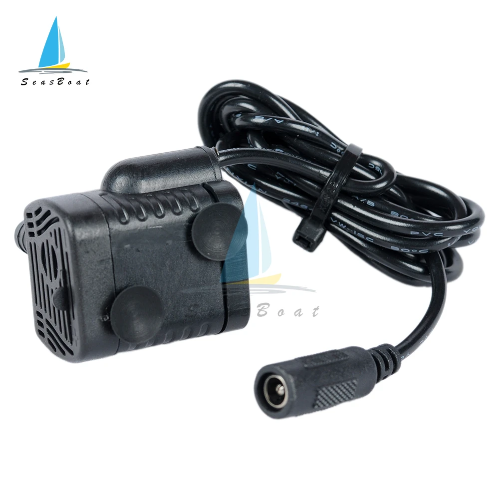 Bomba de agua sumergible DC 5V 12V 24V 3W, Mini bomba de agua CC sin escobillas ultrasilencioso para fuente de acuario, tanque de estanque de peces de aire - imagen 4