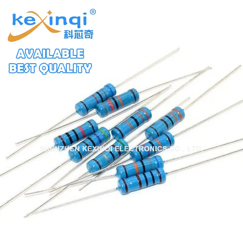 Película metálica de resistencia 100, 1W, piezas, 1R ~ 1M, 100R, 220R, 330R, 1K, 1% K, 1,5 K, 2,2 K, 3,3 K, 10K, 22K, 47K, 4,7 K, 100K, 100, 220, 330, 1K5, 2K2, 3K3, 4K7 ohm - imagen 2