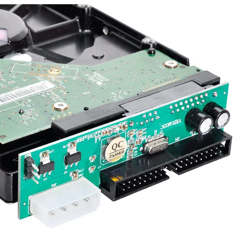 Convertidor de adaptador Sata a IDE, 2,5 Sata hembra a 3,5 pulgadas, Puerto IDE macho de 40 Pines, 1.5Gbs, compatible con ATA 133 100 HDD CD DVD Serial - imagen 2