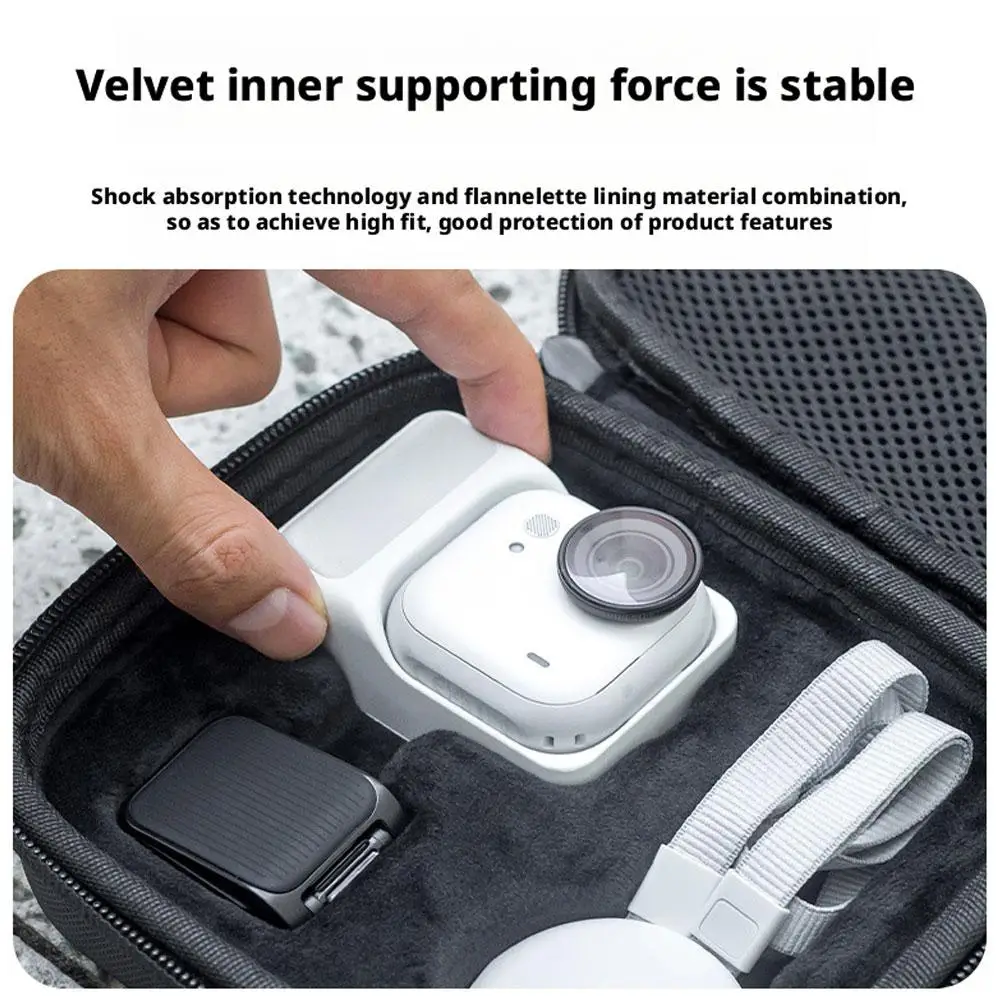 Bolsa de almacenamiento dura de EVA para Insta360 GO, Estuche de transporte de viaje Ultra portátil, bolsa de almacenamiento multiusos, organizadores, bolsa a prueba de golpes - imagen 5