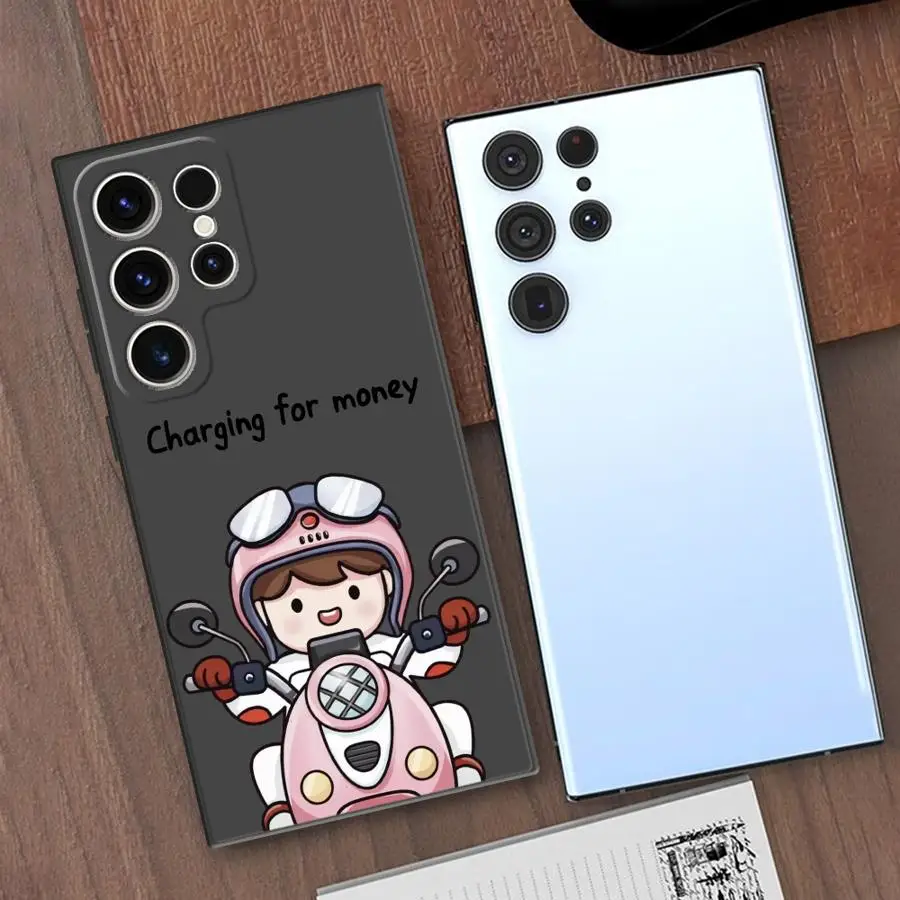 Funda de teléfono bonita de dibujos animados de Anime para Samsung Galaxy S25 Ultra S20 S23Ultra S22 Plus S24 S21 FE, funda suave S25 + S24Ultra S23 FE - imagen 3