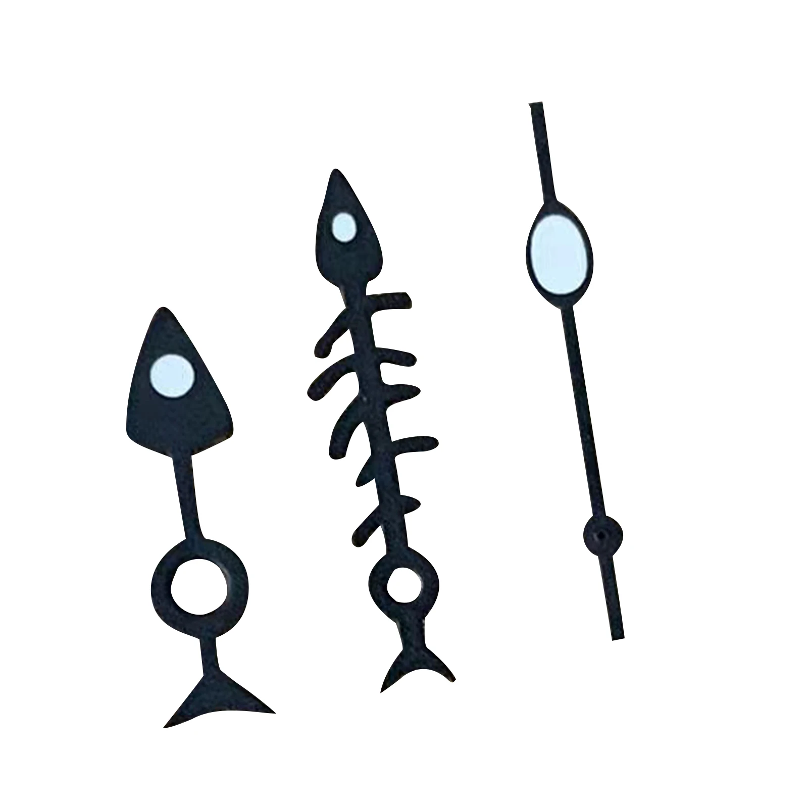 NH35 NH36 agujas de puntero luminoso negro blanco azul manecillas de reloj en forma de espina de pescado para accesorios de reloj de movimiento NH35/NH36/4R/7S - imagen 4