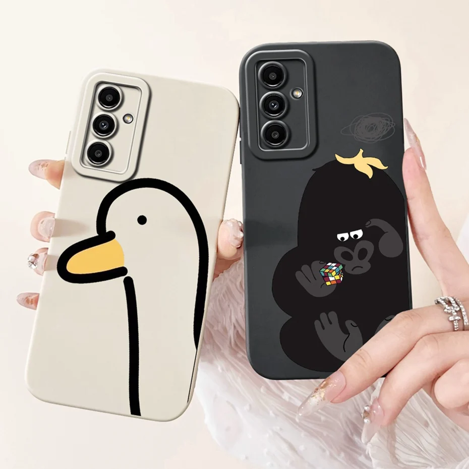 Funda protectora de lente para Samsung Galaxy F15 M15 5G, funda trasera de silicona suave con dibujos animados bonitos para Samsung M15 F15, fundas para teléfono - imagen 4