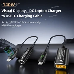 Cable USB-C carga para portátiles Lenovo HP Asus – Adaptador pantallas