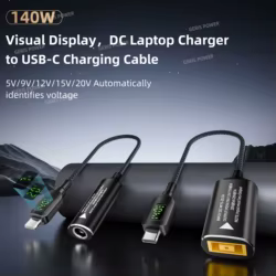 Cable USB-C carga para portátiles Lenovo HP Asus – Adaptador pantallas