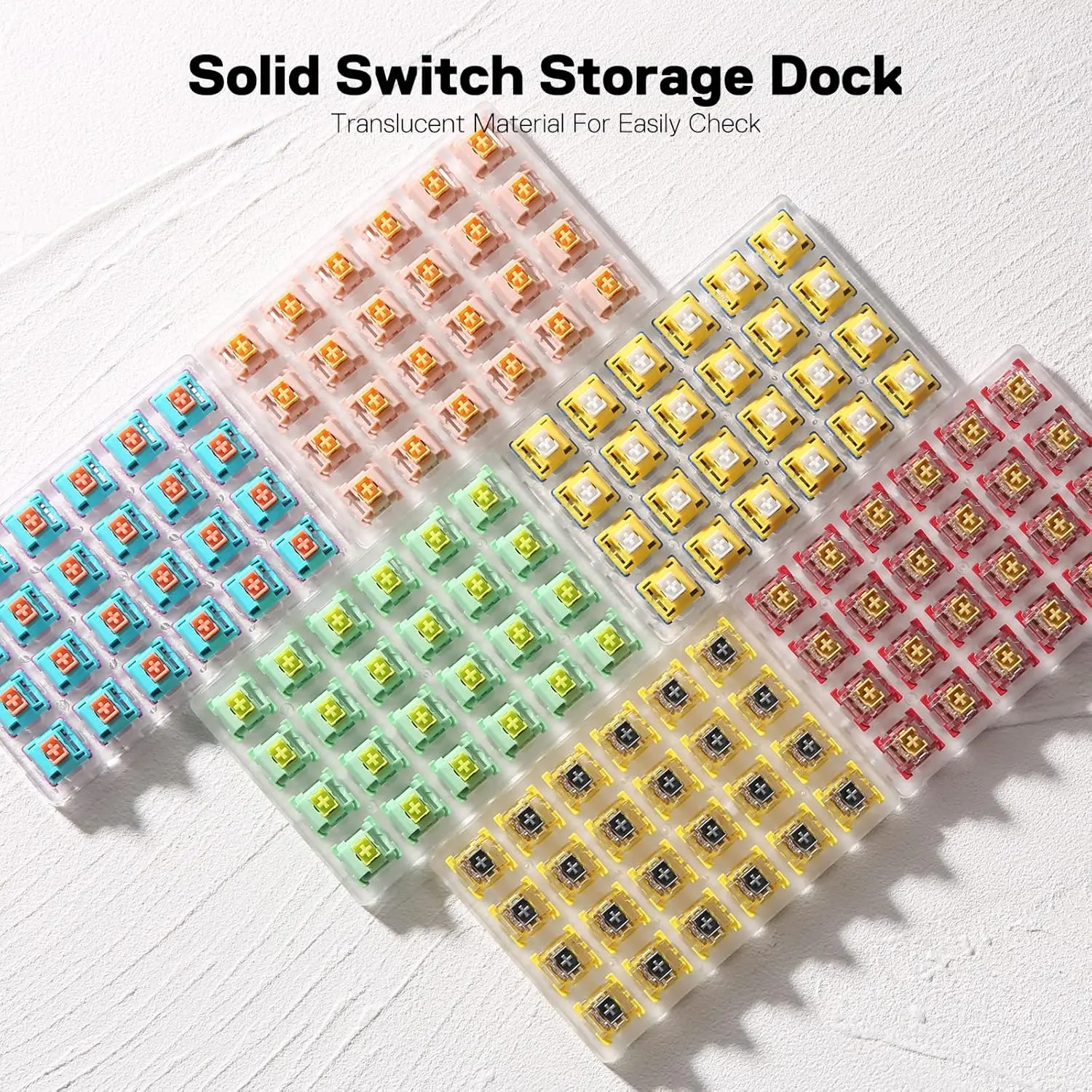 Redragon A113 Bullet-QL interruptor mecánico de teclado DIY intercambiable en caliente lineal suave, equivalente lineal silencioso montado en placa de 3 pines, - imagen 5