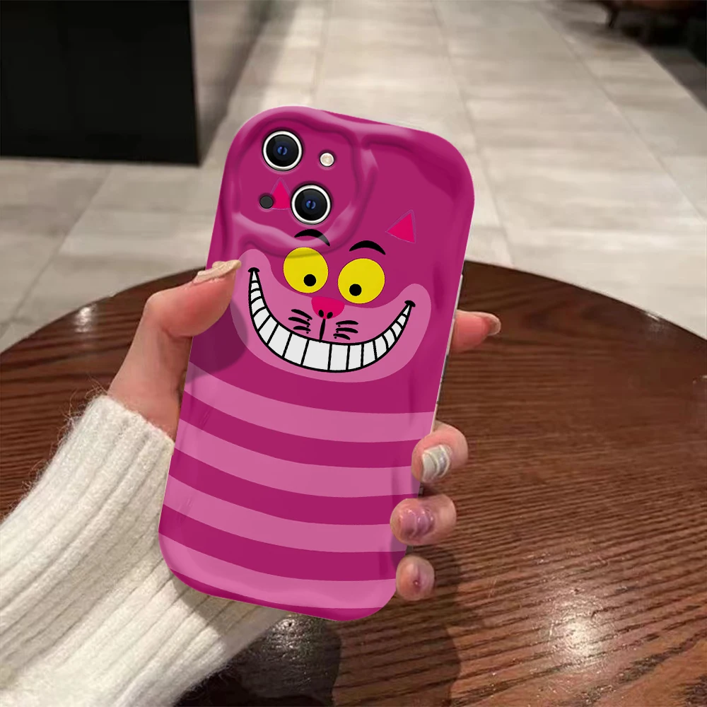 Funda de gato Cheshire 3D Wave para Xiaomi, carcasa bonita para Redmi 13C, 12, 12C, 10, 10C, 9, 9C, A1, A2, K50, K40, Note 13, 12, 11, 10 Pro Plus, 4G, 5G - imagen 5
