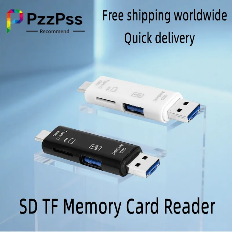 5 en 1 multifunción USB 2,0 tipo C USB Micro USB SD TF lector de tarjetas de memoria para teléfono Android ordenador Dock OTG tipo C adaptador - imagen 2