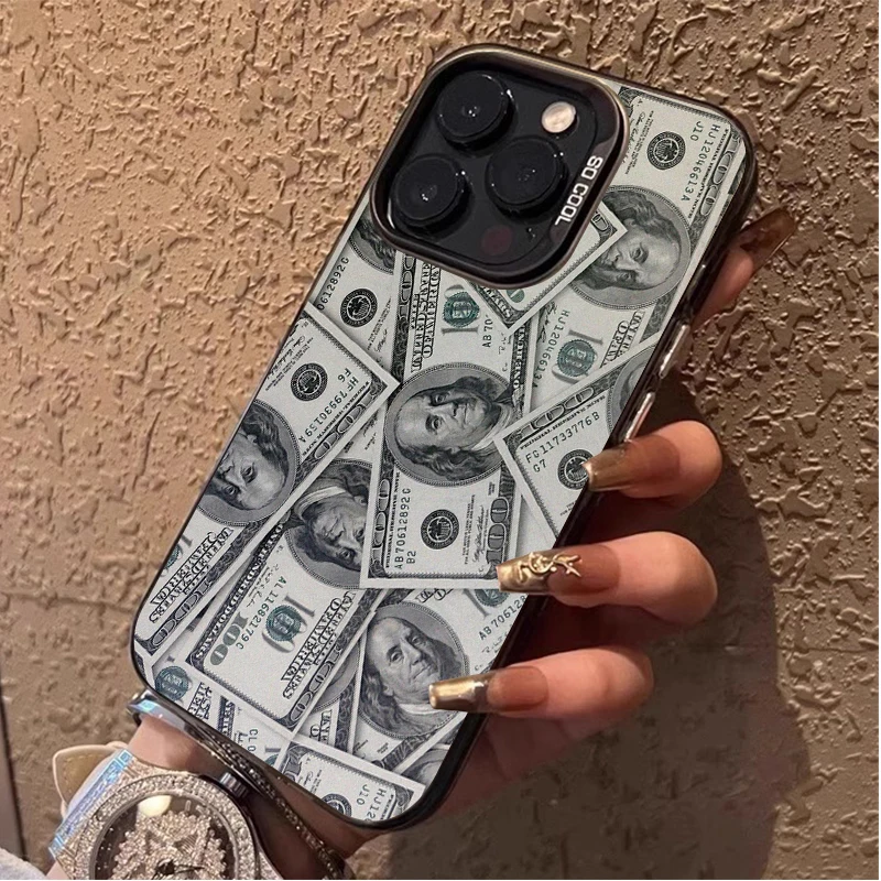 Funda mate para Samsung Galaxy S25 FE Note 20 S21 Plus S24 Ultra S23 S22 A56 A36 A26 5G A16 A06 4G Graffiti dólar billete Etui - imagen 2