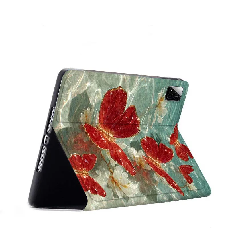 Arte ondulado de mariposa para Xiaomi Redmi Mi Pad 2 4 5 6 6s 7 8 11 12,5 12,4 11,2 8,7 SE Pro Plus Max funda para tableta - imagen 4