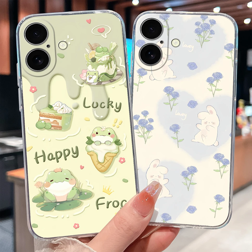 Para iPhone 16 Plus 16 Pro Max Funda lindo astronauta suave delgado TPU transparente Funda de teléfono de silicona para iPhone16 Funda ligera - imagen 3