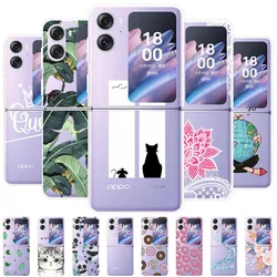 Funda Transparente Oppo Find N2 con Tapa Rígida Protectora