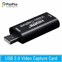 Tarjeta capturadora de vídeo HDMI USB 2.0 4K para streaming