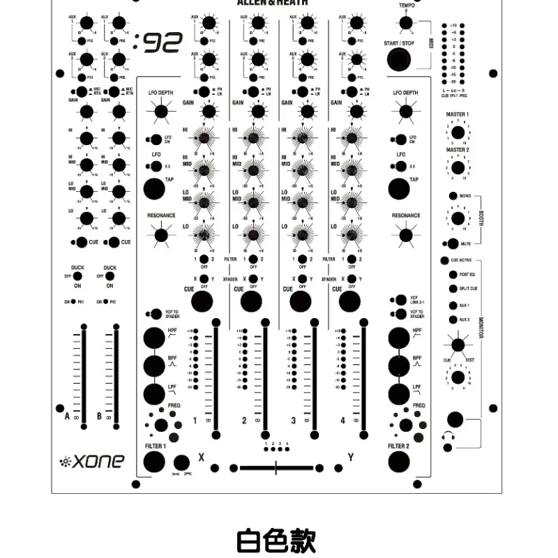 Allen&Heath XONE 92 Máscara protectora de la piel del panel mezclador - imagen 4