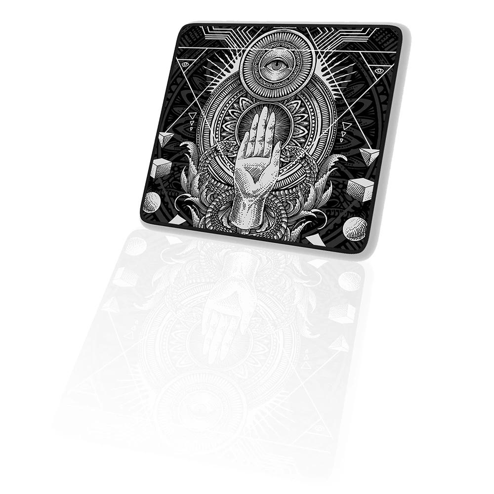 Alfombrilla de ratón Mystic Vision Premium Balance, alfombrilla de ratón para juegos con superficie impermeable, alfombrilla de ratón de goma antideslizante para ordenador, alfombrilla de escritorio de 45x40cm - imagen 3